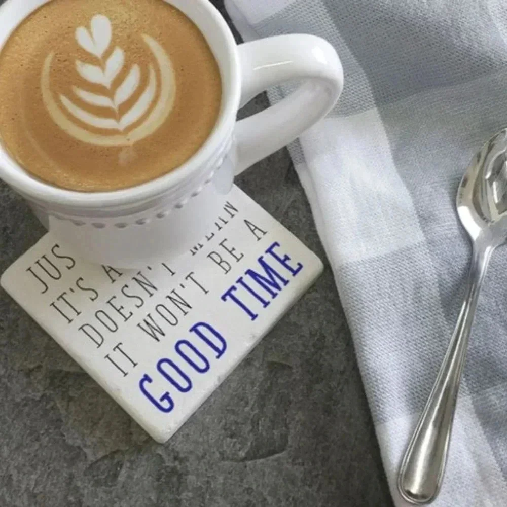 Coasters JUST BECAUSE IT'S BAD IDEA DRINK COASTER set of 2